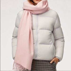 Aritzia Main Character Lauren Soft Pink Scarf
